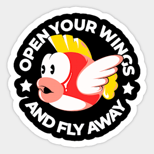 Fly away Sticker